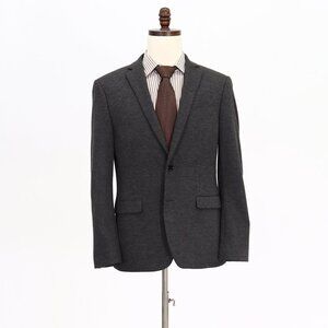 Express 40R Gray Solid 2-Button Sport Coat Blazer Jacket O818